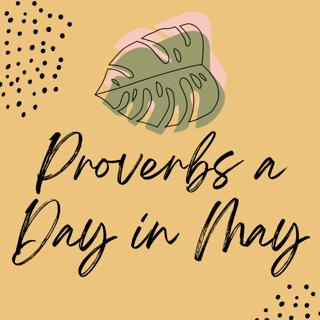 Proverbs a Day in May